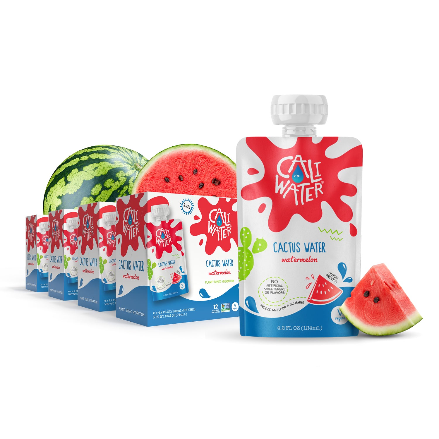 Mixed Cactus Water Kids Pouches Caliwater Mixed cactus water kids pouches caliwater
